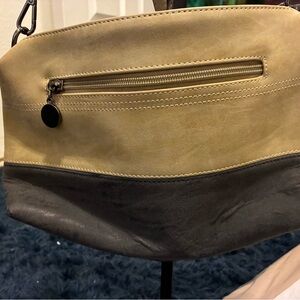 Stone & Co Leather Tan and Black Crossbody